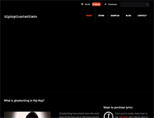 Tablet Screenshot of hiphopghostwriters.com